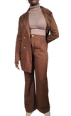 Two Piece Cocoa Blazer & Trouser Set