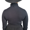 Black Long Sleeve Turtle Neck (Ribbed Bodysuit)