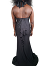 Isadora Halter Maxi Dress (Black)