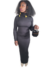 Turtleneck Long Sleeve Womens Dress