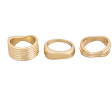  multi ring set metalic 